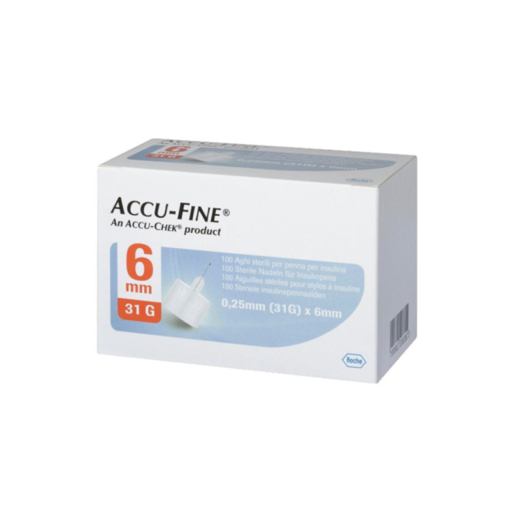 سرسوزن قلم انسولین اکیو فاین 6 میلی متر